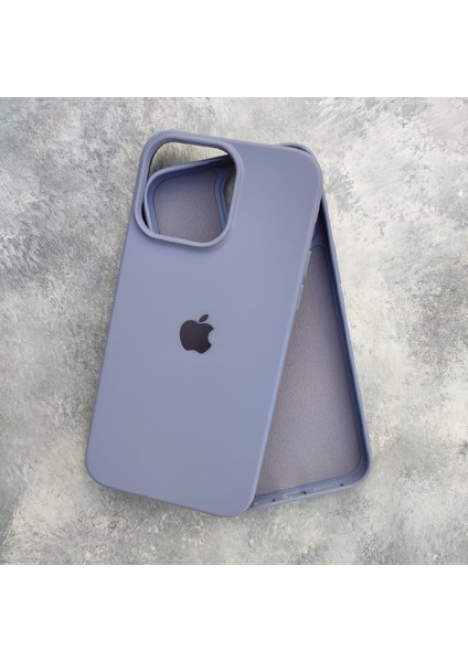 iPhone 14 Pro Max (6.7) Uyumlu Lansman Içi Süet Silikon Kılıf