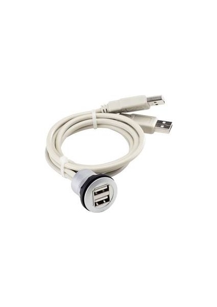 Schlegel RRJ_2USB Ankastre Çiftli USB Çıkışı Kablolu