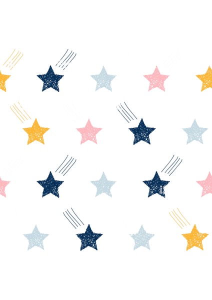 Genç Odası - Renkli Yıldızlar Baskılı Zebra Perde fiyatları