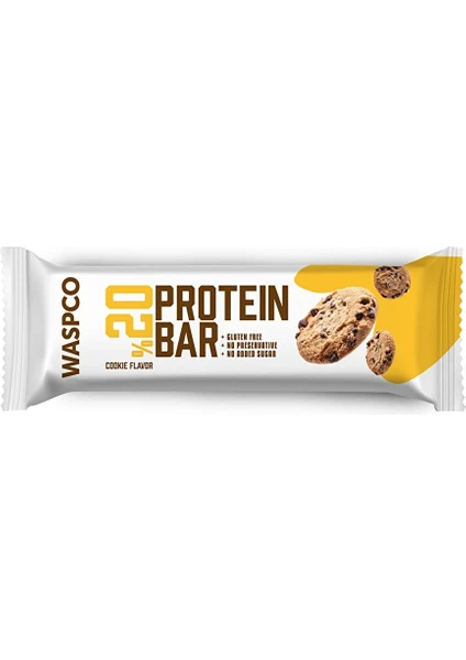 Waspco Protein Bar Kurabiye Aromalı 40 gr