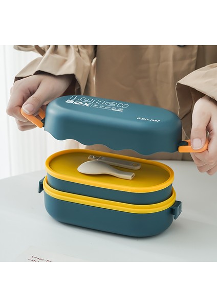 Bento Box Bölmesi Saklama Ofis Çalışanı Bento Box Gıda Saklama Kutusu ile (Yurt Dışından)