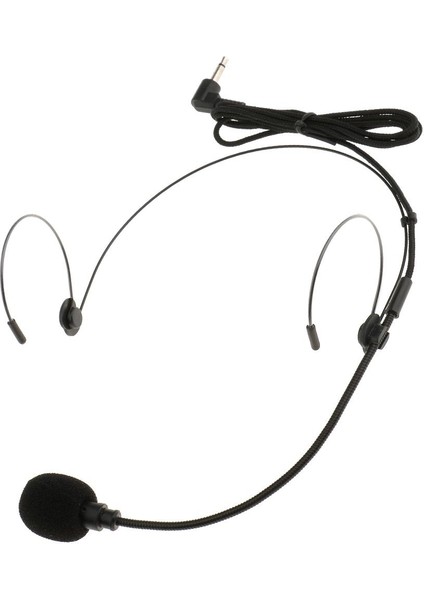 Teleskopik ve Katlanabilir Kafaya Monte Kulaklık Mikrofonu 3.5 mm Dik Açı (Yurt Dışından)