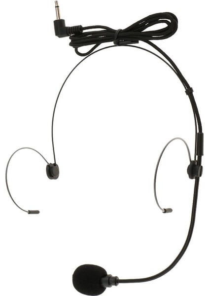 Teleskopik ve Katlanabilir Kafaya Monte Kulaklık Mikrofonu 3.5 mm Dik Açı (Yurt Dışından)
