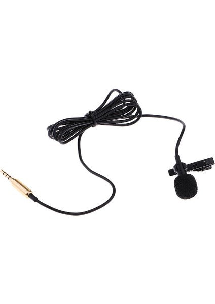 Akıllı Telefon Altın Için 1.5m Kablo ile 3.5mm Yaka Mikrofonu (Yurt Dışından)