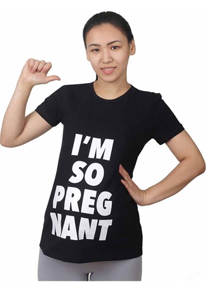 Hamile Tişört Pregnant Siyah