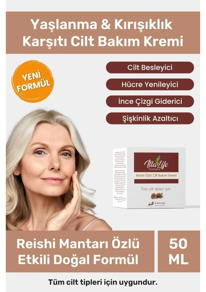 İlla Life Mucize Reishi Mantarı Besleyici Bakım Kremi 50ML