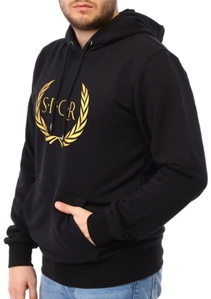 Tılya - Erkek Siyah Spor Sweatshirt - SQKS101-005