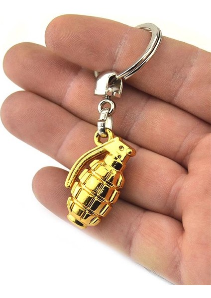 El Bombası Grenade Anahtarlık - Gold Görünümlü