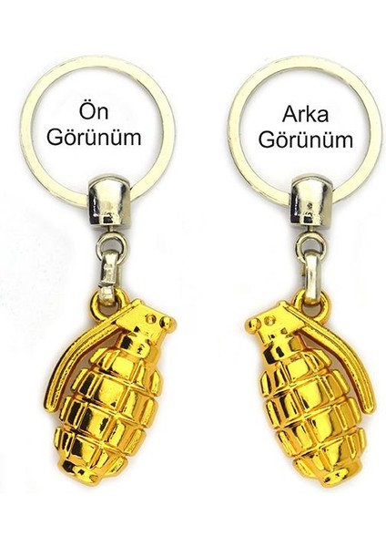 El Bombası Grenade Anahtarlık - Gold Görünümlü modelleri