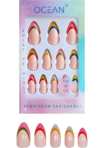 Takma Tırnak Tak ve Çık Kendinden Yapışkanlı - 871