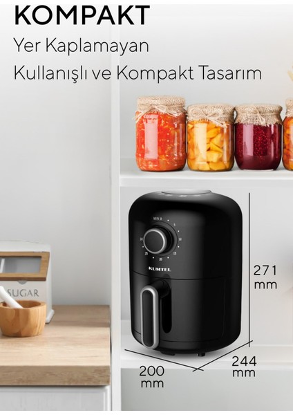 Fastfryer 2 Litre ( Yağsız Fritöz Airfryer )