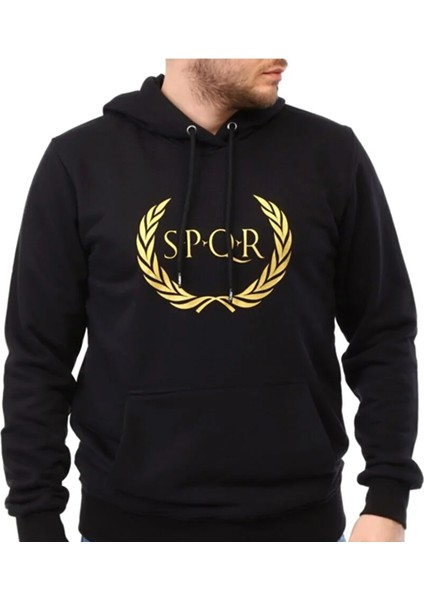 Tılya - Erkek Siyah Spor Sweatshirt - SQKS101-005 modelleri