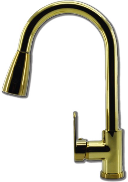 Gizli Sipirelli Evye Batarya Gold (Altın) Renk 3'lü Set Evye-Lavabo-Banyo Bataryası fiyatları