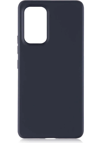 Case 4U Samsung Galaxy A53 5G Uyumlu Kılıf Klasik Mat Renkli Yumuşak Premier Silikon Siyah