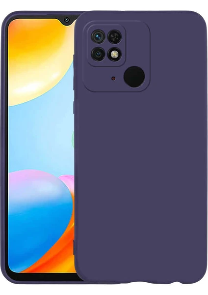 Case 4U Xiaomi Poco C40 Kılıf Klasik Mat Renkli Yumuşak Premier Silikon Lacivert