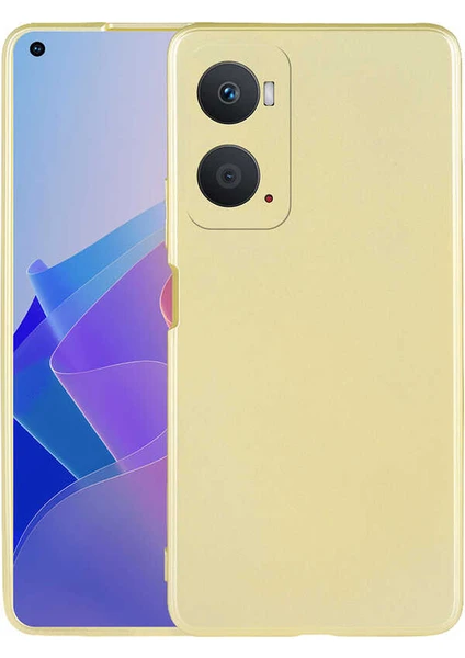 Case 4U Oppo A36 Kılıf Klasik Mat Renkli Yumuşak Premier Silikon Altın