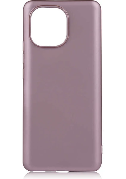 Case 4U Xiaomi Mi 11 Kılıf Klasik Mat Renkli Yumuşak Premier Silikon Rose Gold