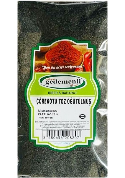 Çörekotu Toz Öğütülmüş 500 gr