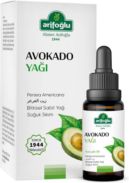 %100 Saf ve Doğal Avokado Yağı 10 ml