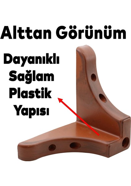 Lüks Mobilya Kanepe Sehpa Puf Koltuk Ayağı 10 cm Kahverengi Ahşap Desenli Baza Ayak modelleri