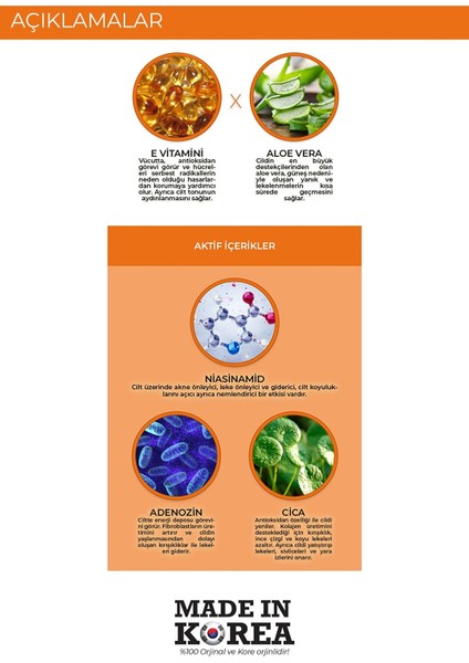 Premium Sun Adenozin Içeren Yapışkan His Bırakmayan Leke Karşıtı SPF50+PA+++ Uva&uvb Güneş Kremi modelleri