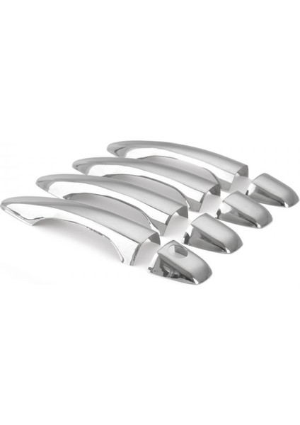 Citroen C4 Krom Kapı Kolu 4 Kapı 8 Prç. P.çelik 2004-2010