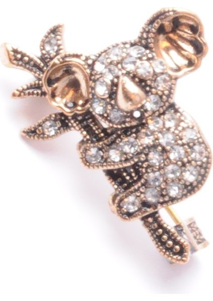 Broş Fıgurlu Otantık Desenli Bronz Kristal Taşli fiyatları