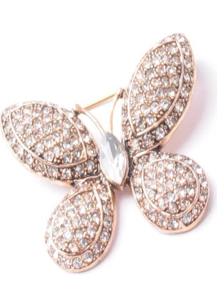 Broş Fıgurlu Otantık Desenli Bronz Kristal Taşli fiyatları