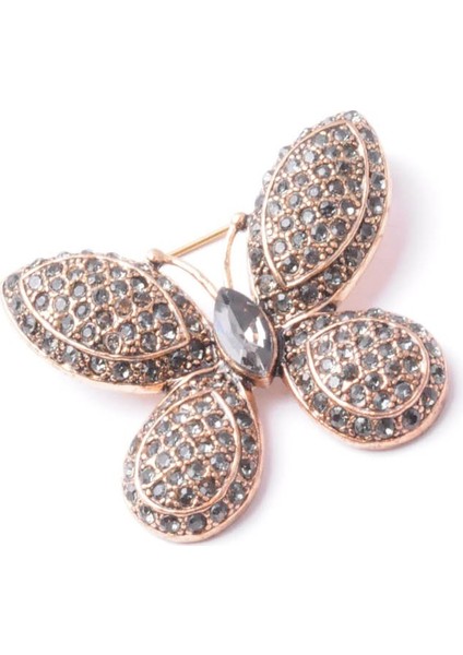 Broş Fıgurlu Otantık Desenli Bronz Kristal Taşli fiyatları