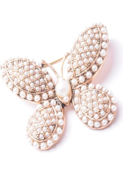 Broş Fıgurlu Otantık Desenli Bronz Kristal Taşli fiyatları