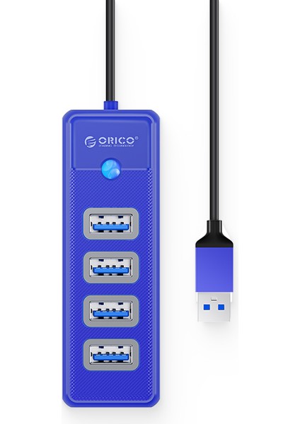 Usb3.0 4 Portlu 5gbps Çoklu USB Bağlantı Noktası Çoklayıcı Hub, 15CM, Siyah, PW4U-U3-015-BK