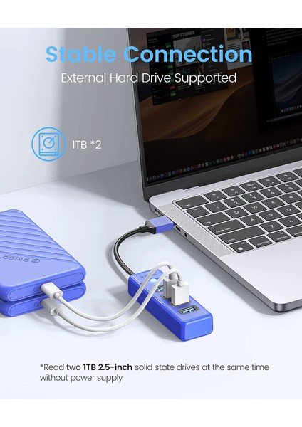 Usb3.0 4 Portlu 5gbps Çoklu USB Bağlantı Noktası Çoklayıcı Hub, 15CM, Siyah, PW4U-U3-015-BK