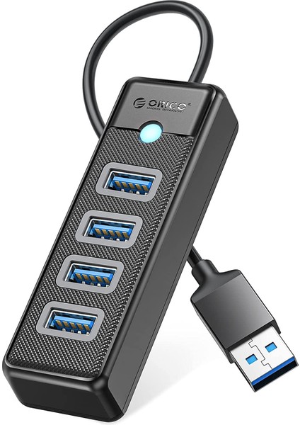 Usb3.0 4 Portlu 5gbps Çoklu USB Bağlantı Noktası Çoklayıcı Hub, 15CM, Siyah, PW4U-U3-015-BK