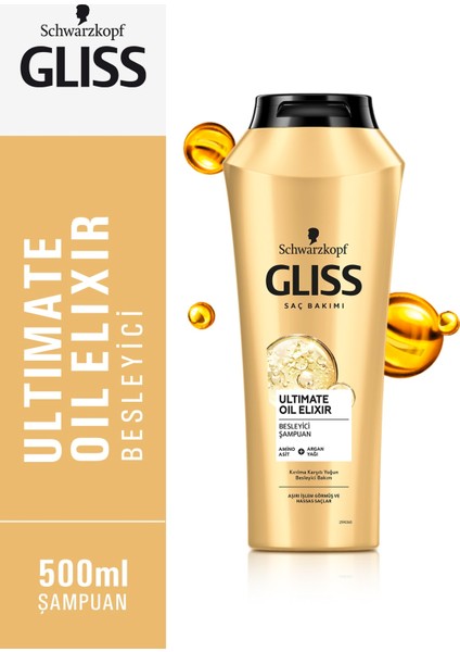 Ultimate Oil Elixir Besleyici Şampuan 500 ml ve Günlük Bakım Yağ Iksiri 75 ml