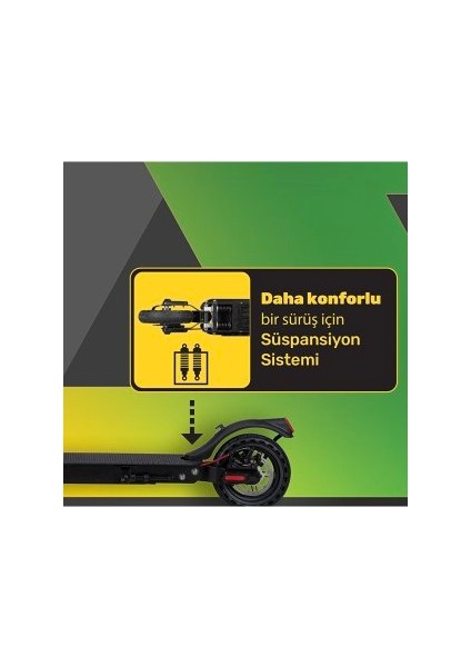 Süspansiyonlu Katlanabilir Hız Sabitleyicili Elektrikli Scooter fırsatları