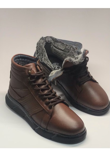 Çbn Taba Erkek Bot Fermuarlı Içi Kürklü Hakiki Deri 1020 modelleri