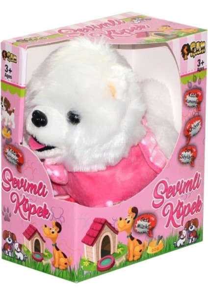 Can Ithalat Kumandalı Pilli Sesli Yürüyen Sevimli Peluş Köpek - Pembe- WF1811