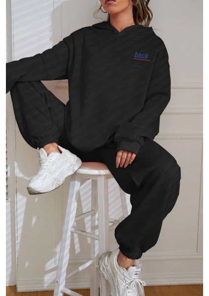 Unisex Back Sırt Baskılı Eşofman Takımı