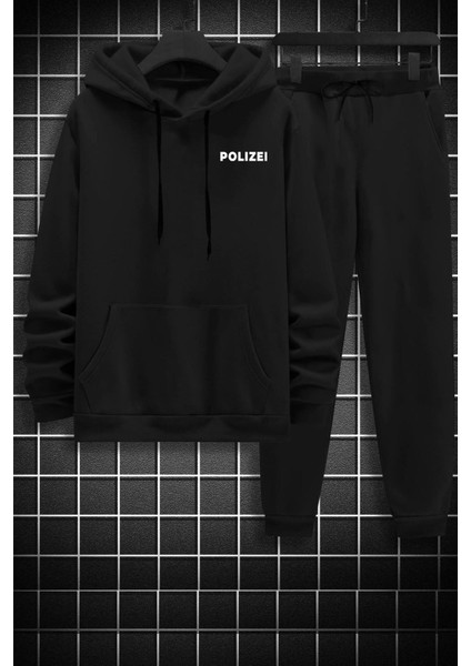 Unisex Polizei Sırt Baskılı Eşofman Takımı