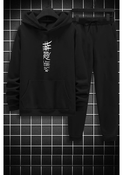 Unisex Jujutsu Kaisen Baskılı Eşofman Takımı