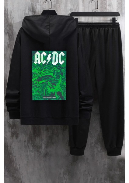Unisex Acdc Baskılı Eşofman Takımı