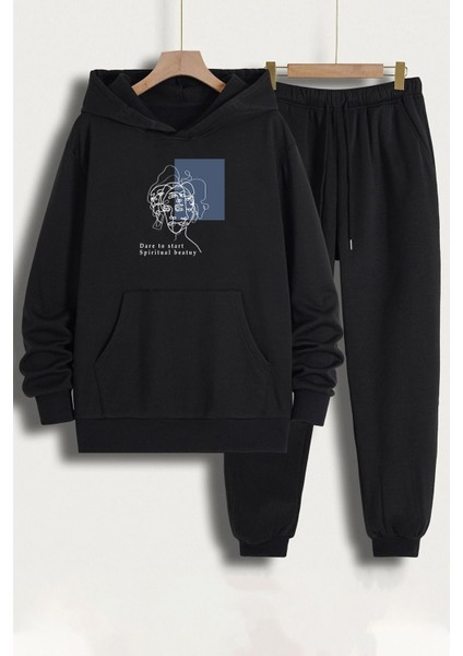 Unisex Minimal Line Drawing Eşofman Takımı