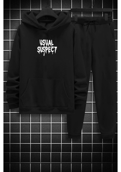 Unisex Usual Suspect Baskılı Eşofman Takımı