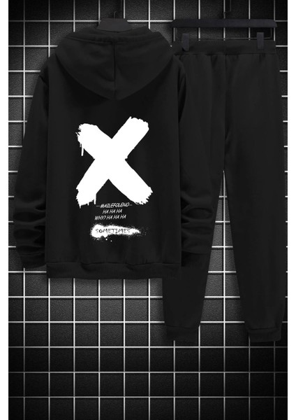 Unisex Sometimes x Baskılı Eşofman Takımı