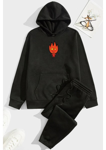 Unisex Ateş Avatar Baskılı Eşofman Takımı