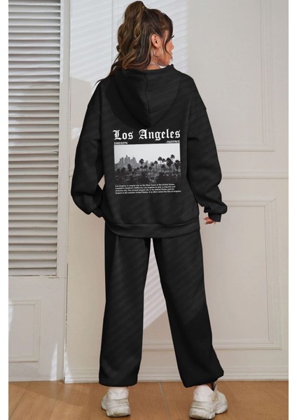 Unisex Los Angles Baskılı Eşofman Takımı