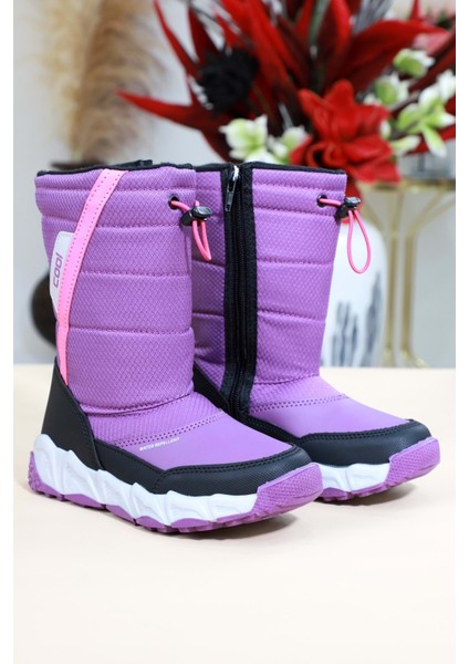 1490 Anatomik Tabanlı Çocuk Kar Botu - NKT01490-MOR-31