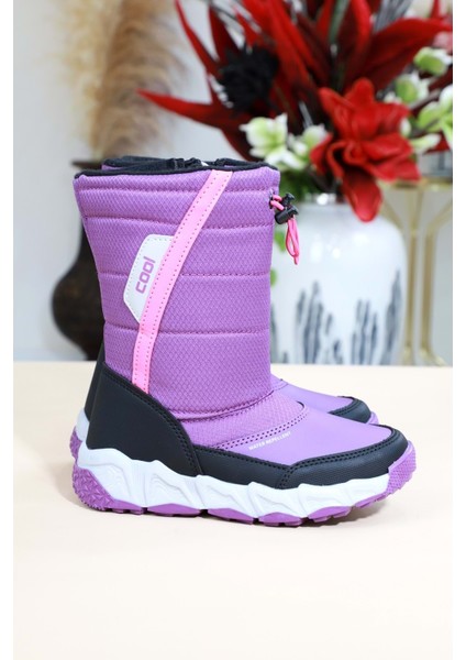 1490 Anatomik Tabanlı Çocuk Kar Botu - NKT01490-MOR-31