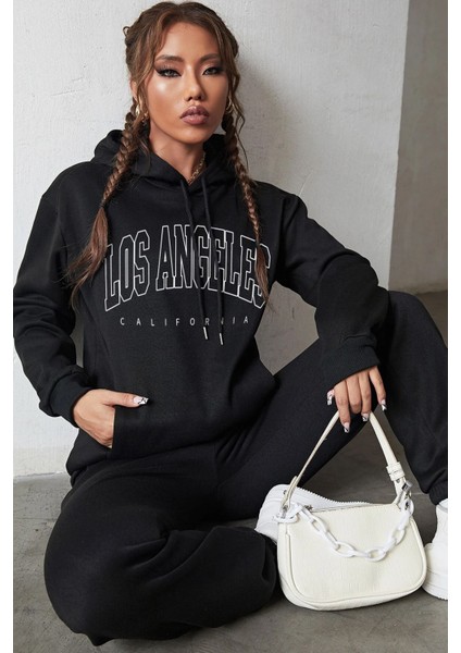 Unisex Los Angles Baskılı Eşofman Takımı