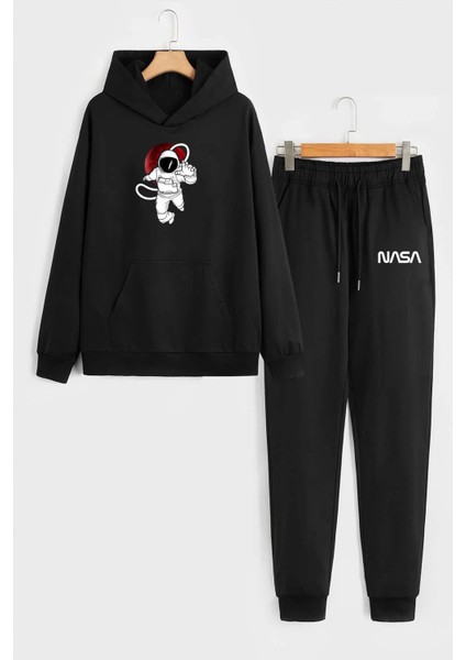Unisex Nasa Baskılı Eşofman Takımı